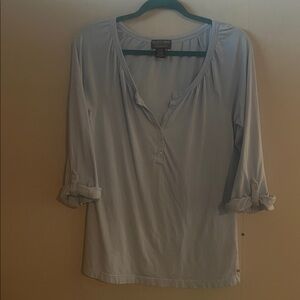 RL Polo Jeans Company Light Blue 3/4 Sleeve Top